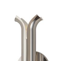 LED Wall Sconce by Kuzco Lighting - Husk Collection, Polished Nickel Finish - WS89714-PN