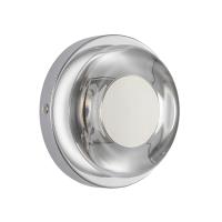 LED Wall Sconce by Kuzco Lighting - Stephord Collection, Chrome/Clear Glass Finish - WS97204-CH/CL