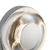 LED Wall Sconce by Kuzco Lighting - Stephord Collection, Chrome/Clear Glass Finish - WS97204-CH/CL