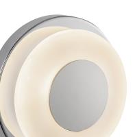 LED Wall Sconce by Kuzco Lighting - Stephord Collection, Chrome/Frosted Glass Finish - WS97204-CH/FR