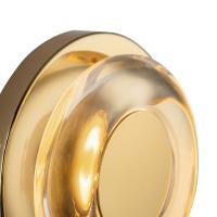 LED Wall Sconce by Kuzco Lighting - Stephord Collection, Metallic Brass/Clear Glass Finish - WS97204-MRB/CL