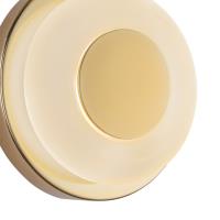 LED Wall Sconce by Kuzco Lighting - Stephord Collection, Metallic Brass/Frosted Glass Finish - WS97204-MRB/FR