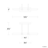LED Picture Light by Modern Forms - Ansel Collection, Aged Brass Finish - PL-36518-27-AB