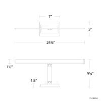 LED Picture Light by Modern Forms - Diver Collection, Aged Brass Finish - PL-38524-35-AB