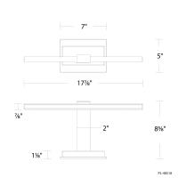 LED Picture Light by Modern Forms - Inlet Collection, Aged Brass Finish - PL-48518-27-AB