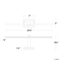 LED Picture Light by Modern Forms - Inlet Collection, Aged Brass Finish - PL-48530-40-AB