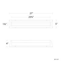 LED Bath Vanity by Modern Forms - Swale Collection, Aged Brass Finish - WS-1527-27-AB