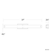 LED Bath Vanity by Modern Forms - Carlisle Collection, Aged Brass Finish - WS-7537-40-AB