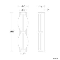 LED Bath Vanity by Modern Forms - Deco Collection, Brushed Nickel Finish - WS-8524-35-BN
