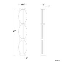LED Bath Vanity by Modern Forms - Deco Collection, Brushed Nickel Finish - WS-8536-35-BN