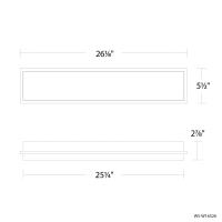 LED Outdoor Wall Sconce by Modern Forms - Ice Bar Collection, Black Finish - WS-W16526-40-BK
