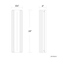 LED Outdoor Wall Sconce by Modern Forms - Kane Collection, Black Finish - WS-W56524-27-BK