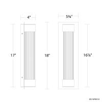LED Outdoor Wall Sconce by Modern Forms - Chyzel Collection, Black Finish - WS-W98518-40-BK