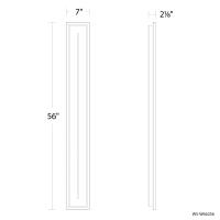 LED Outdoor Wall Sconce by Modern Forms - Midnight Collection, Black Finish - WS-W66256-40-BK