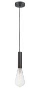One Light Mini Pendant by Innovations - Auralume Collection, Matte Black Finish - 198-1P-BK