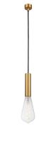 One Light Mini Pendant by Innovations - Auralume Collection, Satin Gold Finish - 198-1P-SG