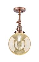 One Light Wall Sconce by Innovations - Franklin Restoration Collection, Antique Copper Finish - 203SW-AC-G208-8