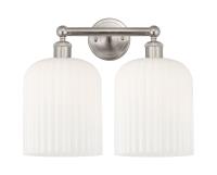 Two Light Bath Vanity by Innovations - Edison Collection, Brushed Satin Nickel Finish - 616-2W-SN-G559-8GWH