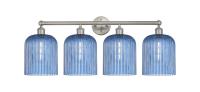Four Light Bath Vanity by Innovations - Edison Collection, Brushed Satin Nickel Finish - 616-4W-SN-G559-8BL