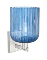 One Light Wall Sconce by Innovations - Arcadia Collection, Brushed Satin Nickel Finish - 716-1W-SN-G559-8BL
