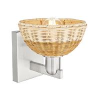 One Light Wall Sconce by Innovations - Arcadia Collection, Brushed Satin Nickel Finish - 716-1W-SN-NBD2-75-NAT