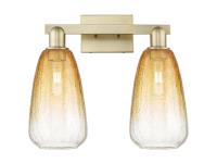Two Light Bath Vanity by Innovations - Arcadia Collection, Antique Brass Finish - 716-2W-AB-G480-6AM