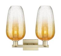 Two Light Bath Vanity by Innovations - Arcadia Collection, Antique Brass Finish - 716-2W-AB-G484-7AM