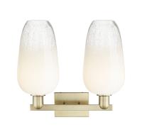 Two Light Bath Vanity by Innovations - Arcadia Collection, Antique Brass Finish - 716-2W-AB-G484-7OP
