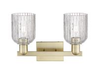 Two Light Bath Vanity by Innovations - Arcadia Collection, Antique Brass Finish - 716-2W-AB-G559-5CL