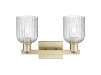Two Light Bath Vanity by Innovations - Arcadia Collection, Antique Brass Finish - 716-2W-AB-G559-5SDY