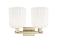 Two Light Bath Vanity by Innovations - Arcadia Collection, Antique Brass Finish - 716-2W-AB-G559-8GWH