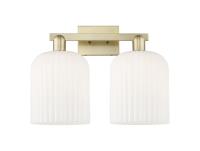 Two Light Bath Vanity by Innovations - Arcadia Collection, Antique Brass Finish - 716-2W-AB-G559-8GWH