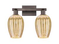 Two Light Bath Vanity by Innovations - Arcadia Collection, Oil Rubbed Bronze Finish - 716-2W-OB-G457-6ME