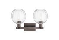 Two Light Bath Vanity by Innovations - Arcadia Collection, Oil Rubbed Bronze Finish - 716-2W-OB-G458-7CL