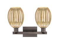 Two Light Bath Vanity by Innovations - Arcadia Collection, Oil Rubbed Bronze Finish - 716-2W-OB-G459-6ME