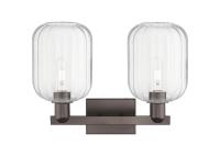 Two Light Bath Vanity by Innovations - Arcadia Collection, Oil Rubbed Bronze Finish - 716-2W-OB-G460-7CL