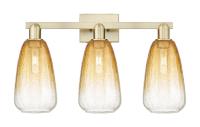 Three Light Bath Vanity by Innovations - Arcadia Collection, Antique Brass Finish - 716-3W-AB-G480-6AM