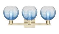 Three Light Bath Vanity by Innovations - Arcadia Collection, Antique Brass Finish - 716-3W-AB-G483-8SB