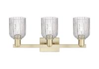Three Light Bath Vanity by Innovations - Arcadia Collection, Antique Brass Finish - 716-3W-AB-G559-5CL