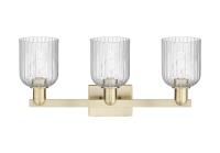 Three Light Bath Vanity by Innovations - Arcadia Collection, Antique Brass Finish - 716-3W-AB-G559-5SDY