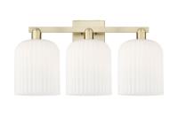 Three Light Bath Vanity by Innovations - Arcadia Collection, Antique Brass Finish - 716-3W-AB-G559-8GWH