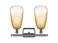 Two Light Bath Vanity by Innovations - Ballston Collection, Polished Chrome Finish - 516-2W-PC-G480-6AM