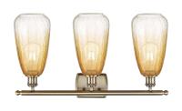 Three Light Bath Vanity by Innovations - Ballston Collection, Antique Brass Finish - 516-3W-AB-G480-6AM