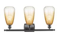 Three Light Bath Vanity by Innovations - Ballston Collection, Oil Rubbed Bronze Finish - 516-3W-OB-G480-6AM
