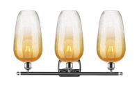 Three Light Bath Vanity by Innovations - Ballston Collection, Polished Chrome Finish - 516-3W-PC-G484-7AM