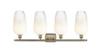 Four Light Bath Vanity by Innovations - Ballston Collection, Antique Brass Finish - 516-4W-AB-G484-7OP