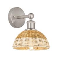 One Light Wall Sconce by Innovations - Edison Collection, Brushed Satin Nickel Finish - 616-1W-SN-NBD2-75-NAT