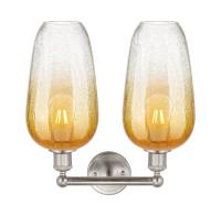 Two Light Bath Vanity by Innovations - Edison Collection, Brushed Satin Nickel Finish - 616-2W-SN-G484-7AM
