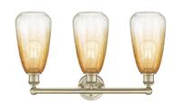 Three Light Bath Vanity by Innovations - Edison Collection, Antique Brass Finish - 616-3W-AB-G480-6AM