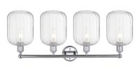 Four Light Bath Vanity by Innovations - Edison Collection, Polished Chrome Finish - 616-4W-PC-G460-7CL